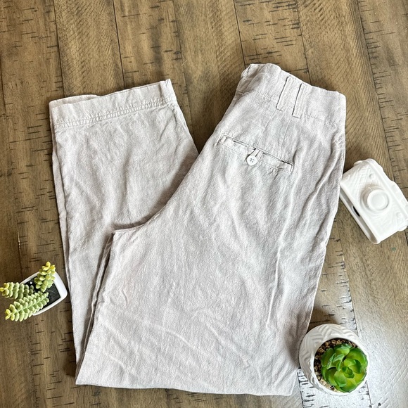 Free People Cream Textured Pants - Picture 3 of 13